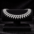 Brățară Cuban Silver Spike 24 mm