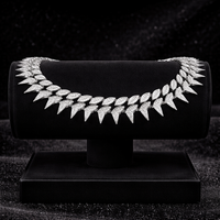 Brățară Cuban Silver Spike 24 mm