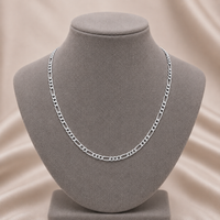 Colier Figaro — Placat Aur Alb 18k