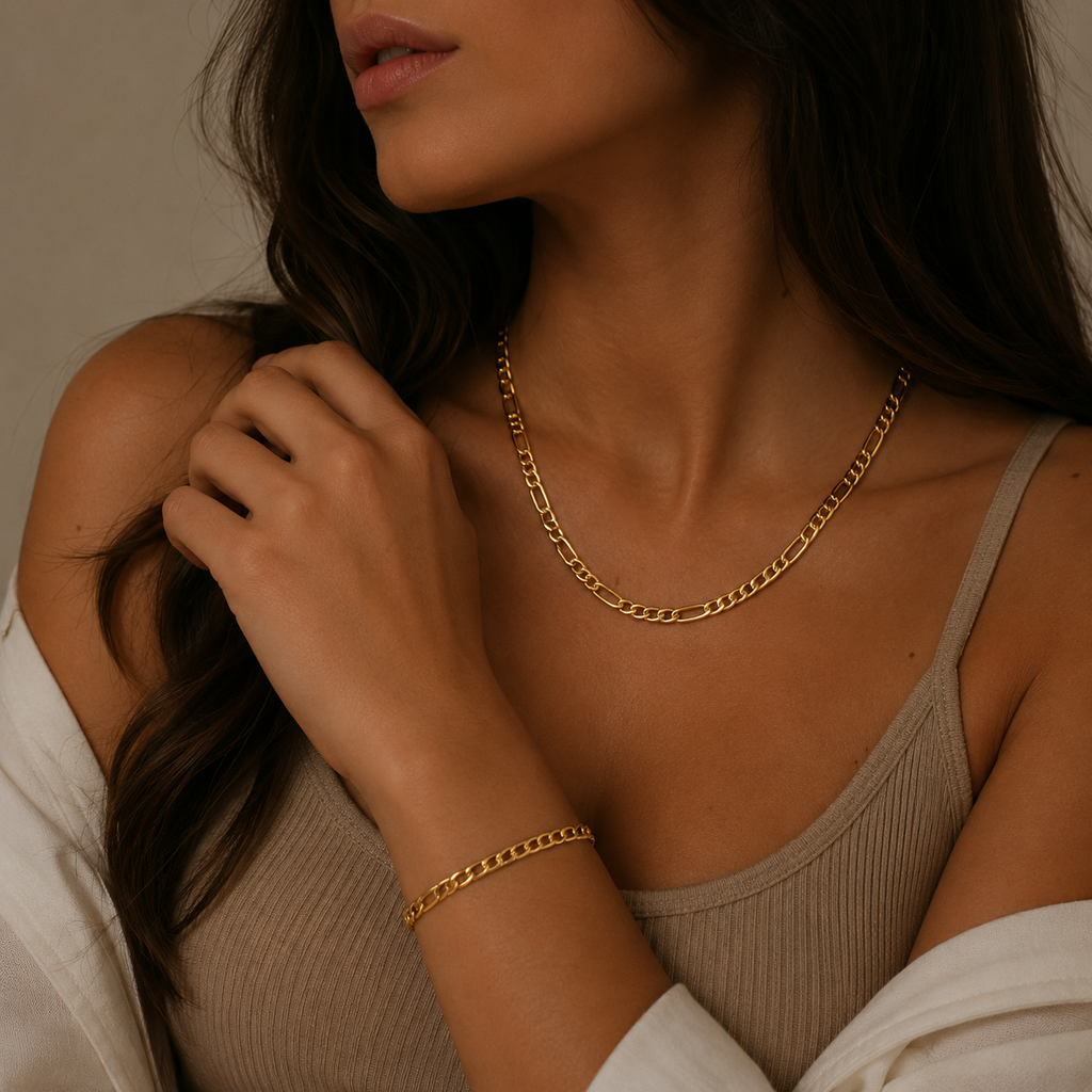 Set Figaro — Placat Aur 18k